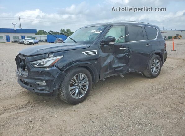 JN8AZ2NF4K9685982 2019 INFINITI QX80 Black Հետևի ձախ