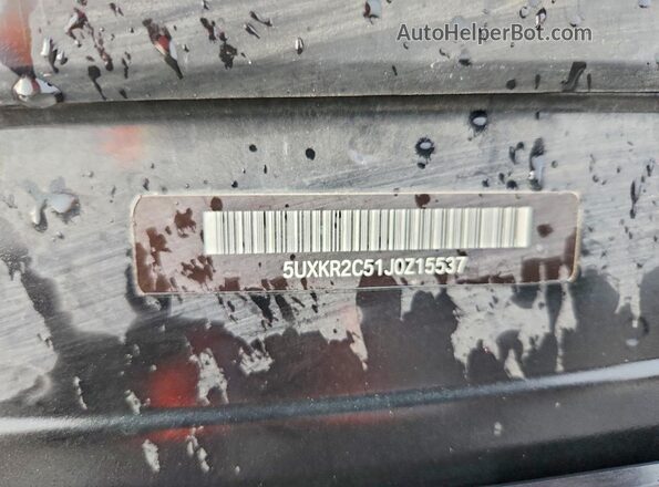 5UXKR2C51J0Z15537 2018 BMW X5 Black Vista interior de 360 grados
