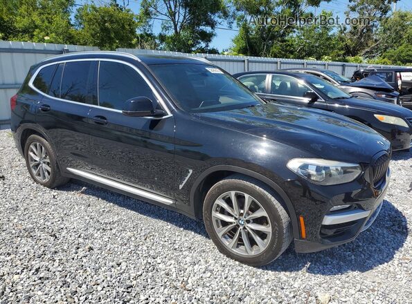 5UXTR7C59KLF34684 2019 BMW X3 Black Front view