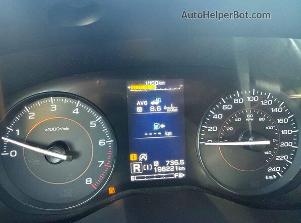 JF2GTABC5M8339462 2021 SUBARU CROSSTREK Черный Вид щитка приборов