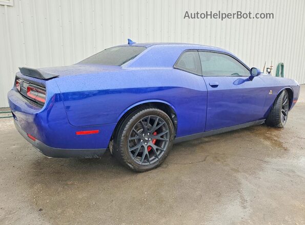 2C3CDZFJXJH171426 2018 DODGE CHALLENGER Синий Передняя правая четверть