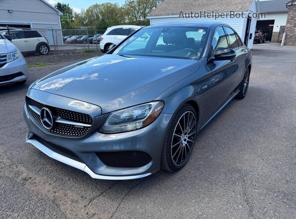 55SWF6EB0JU242794 2018 MERCEDES-BENZ C Gray Հետևի ձախ
