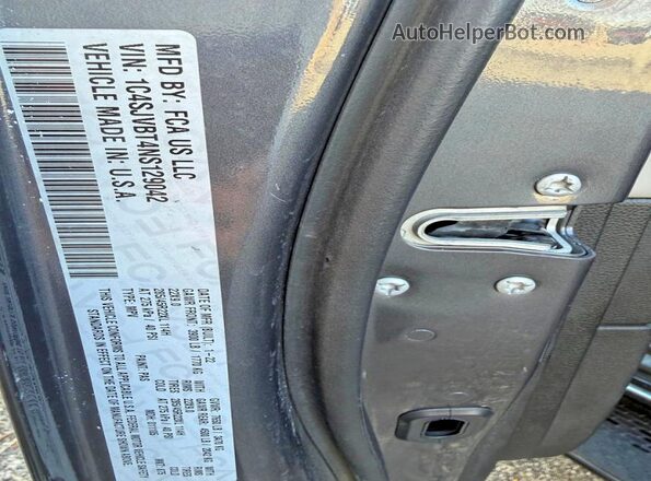 1C4SJVBT4NS129042 2022 JEEP WAGONEER Gray 