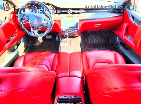 ZAM56RPL4H1226634 2017 MASERATI QUATTROPOR Gray ხელსაწყოთა პანელის ხედი