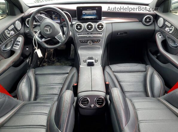 55SWF6EB0GU132868 2016 MERCEDES-BENZ C White Вид щитка приладів