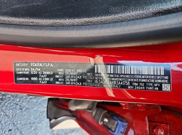 ZACNDFAN1R3A41758 2024 DODGE OTHER Red 
