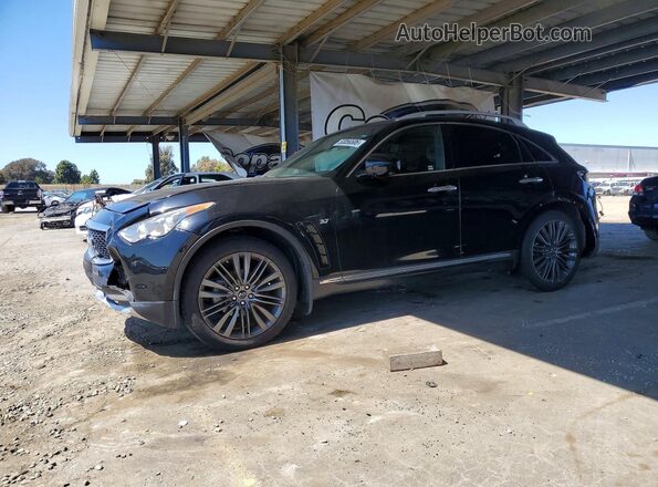 JN8CS1MU0HM144151 2017 INFINITI QX70 Black Tył lewy