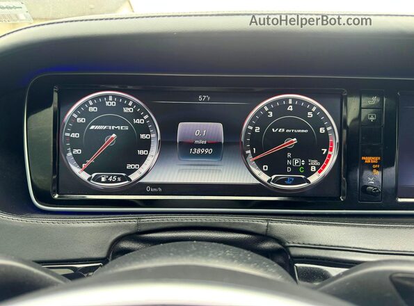 WDDUG7JBXHA286408 2017 MERCEDES-BENZ S Black Widok zestawu wskaźników