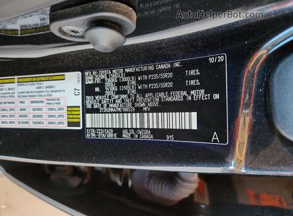 2T2HZMAA7MC188529 2021 LEXUS RX Black სალონის 360-გრადუსიანი ხედი