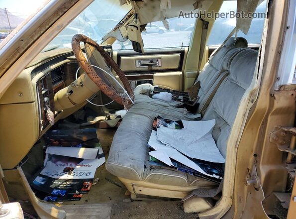 6B69S8Q234934 1978 CADILLAC FLEETWOOD Gold Вид салону спереду