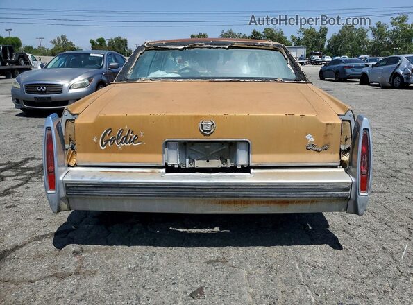 6B69S8Q234934 1978 CADILLAC FLEETWOOD Gold Вид ззаду