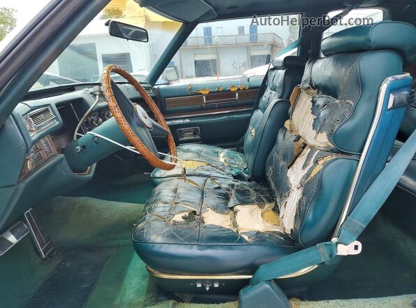 6D47S6Q305355 1976 CADILLAC DEVILLE Green Widok wnętrza z przodu