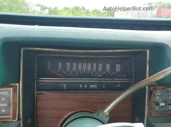 6D47S6Q305355 1976 CADILLAC DEVILLE Green Widok zestawu wskaźników