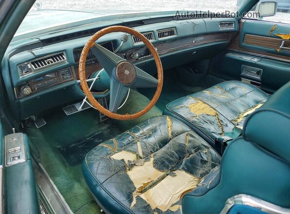 6D47S6Q305355 1976 CADILLAC DEVILLE Green Widok deski rozdzielczej