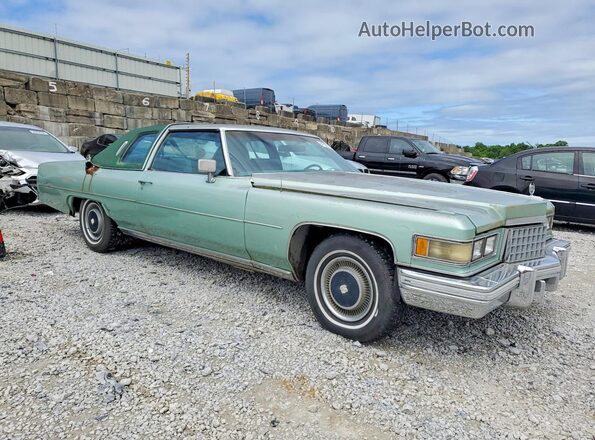 6D47S6Q305355 1976 CADILLAC DEVILLE Green Przód prawy