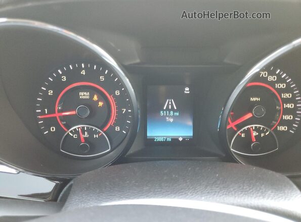 6G3F25RW7HL301306 2017 CHEVROLET SS White ხელსაწყოთა პანელის ხედი