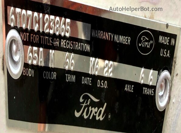 6T07C123865 1966 FORD MUSTANG Белый 