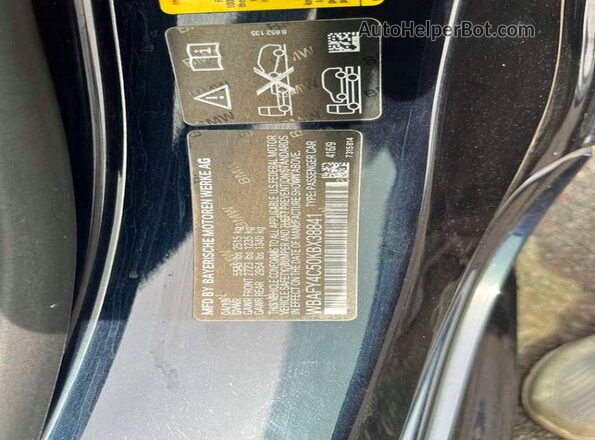WBAFY4C50KBX38841 2019 BMW M8 Black Widok wnętrza z tyłu