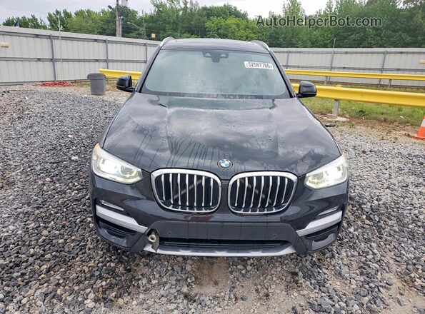 5UXTR7C50KLE94916 2019 BMW X3 Black Widok z tyłu