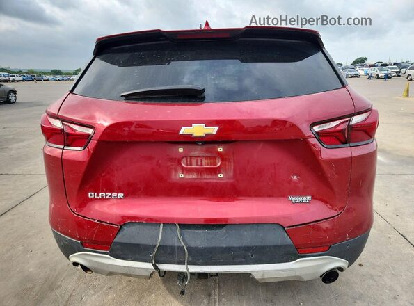 3GNKBCRS5KS695300 2019 CHEVROLET BLAZER Red Вид салону спереду