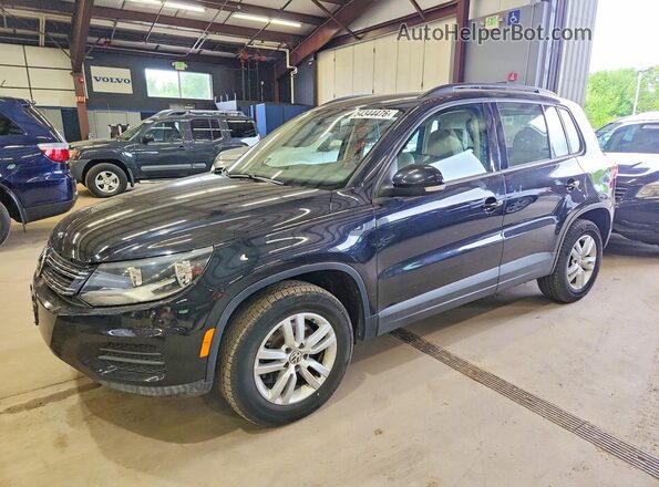 WVGBV7AXXHK000324 2017 VOLKSWAGEN TIGUAN Черный Задняя левая четверть
