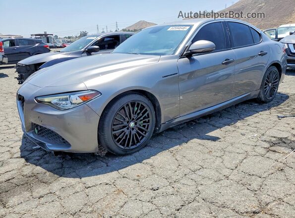 ZARFAECN8J7567048 2018 ALFA ROMEO GIULIA Gray Trasero izquierdo