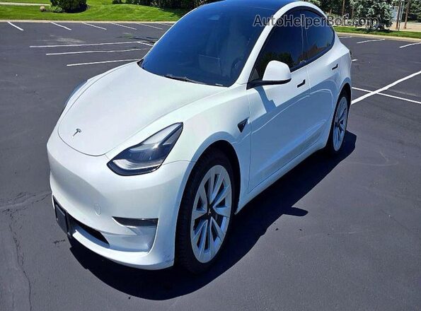 5YJ3E1EB8NF276384 2022 TESLA MODEL White Rear left