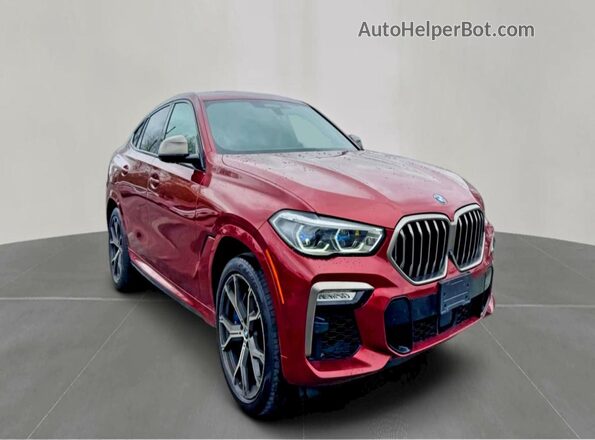 5UXCY8C09M9E51267 2021 BMW X6 Burgundy 