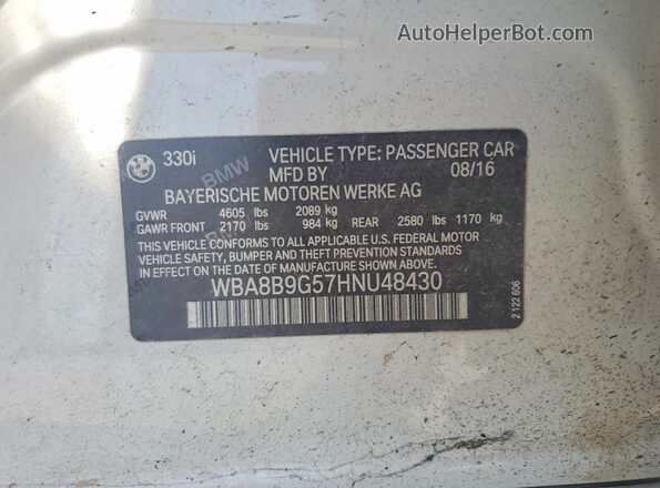 WBA8B9G57HNU48430 2017 BMW 7 SERIES White 