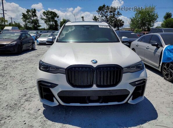 5UXCX4C54KLS38442 2019 BMW X7 White Հետևի տեսք