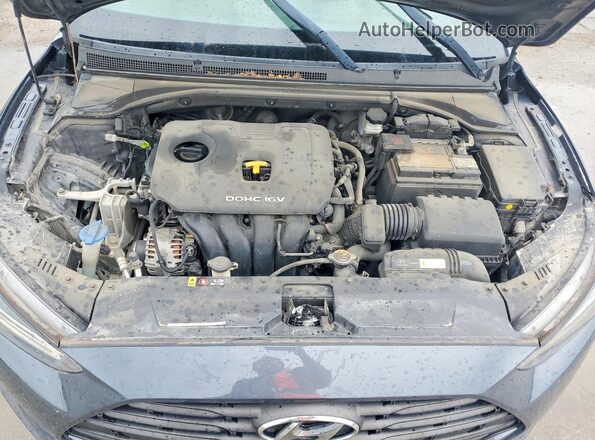 KMHTG6AF0KU008511 2019 HYUNDAI VELOSTER Blue Engine compartment view