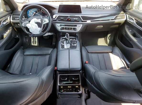 WBA7E4C51KGV28667 2019 BMW 7 SERIES Gray Вид щитка приладів