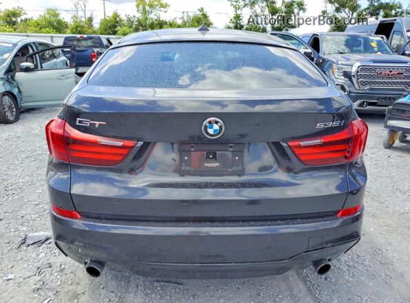 WBA5M2C32HG499346 2017 BMW 5 SERIES Black Widok wnętrza z przodu
