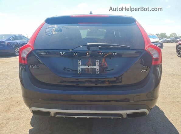 YV440MWK4J2052882 2018 VOLVO V60 Black Widok wnętrza z przodu