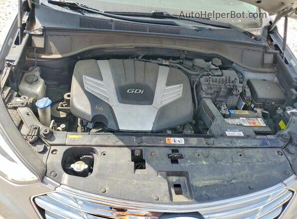 KM8SRDHF1GU157016 2016 HYUNDAI SANTA FE Silver Vista de la etiqueta del VIN