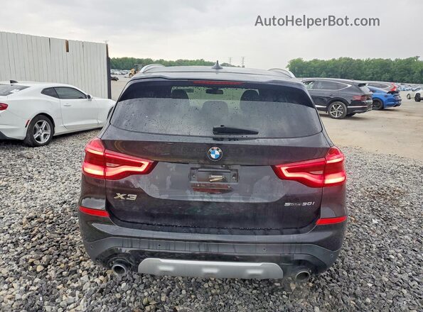 5UXTR7C50KLE94916 2019 BMW X3 Black Widok wnętrza z przodu