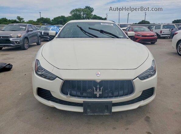 ZAM57RTA9G1177091 2016 MASERATI GHIBLI White Вид ззаду
