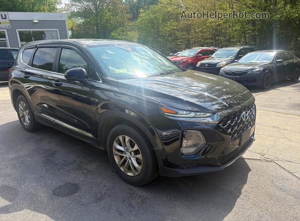 5NMS2CAD6KH085144 2019 HYUNDAI SANTA Black Trasero izquierdo