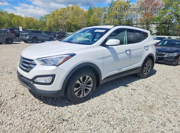 5XYZUDLB7GG343263 2016 HYUNDAI SANTA White Rear left