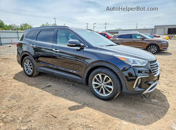 KM8SN4HFXHU197432 2017 HYUNDAI SANTA FE Black Вид спереду