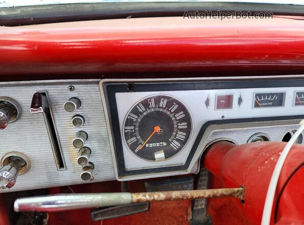 7342504532 1964 DODGE DART Red Вид щитка приладів