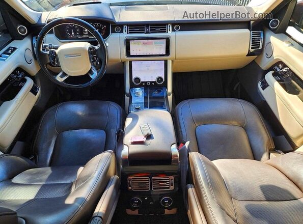 SALGS2SV3KA516615 2019 LAND ROVER RANGE Burgundy Vista de los asientos traseros