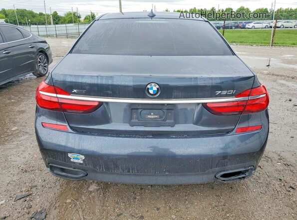 WBA7F2C58HG421917 2017 BMW 7 SERIES Black Widok wnętrza z przodu
