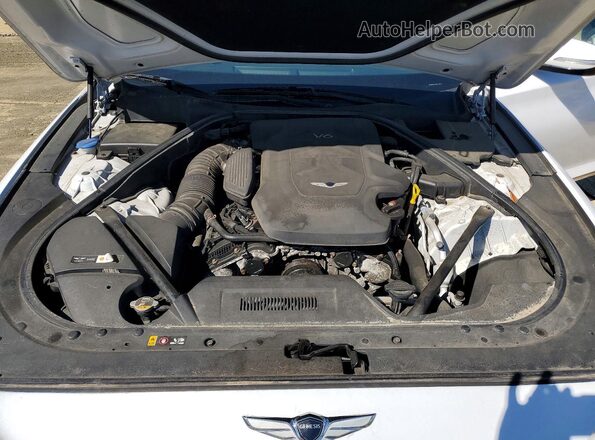 KMHGN4JE0JU247042 2018 GENESIS G80 Белый Вид подкапотного пространства
