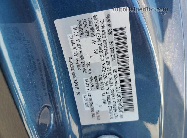 JM1NDAM74L0411770 2020 MAZDA MX-5 Blue სალონის 360-გრადუსიანი ხედი