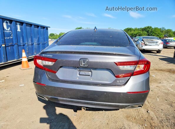 1HGCV2F53JA010080 2018 HONDA ACCORD Gray Սալոնի դիմացի տեսք