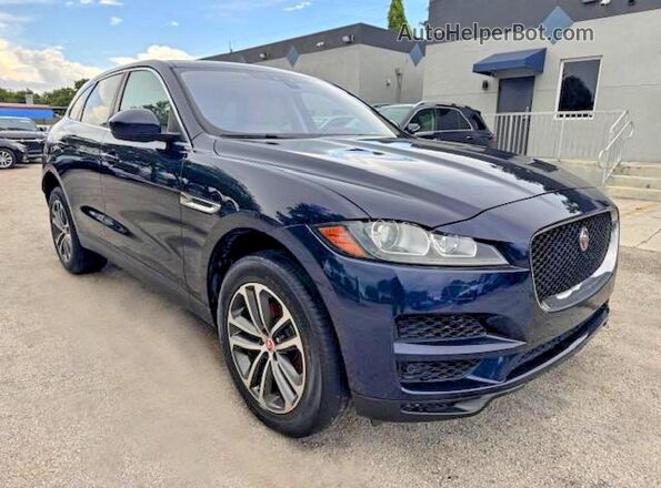 SADCJ2FX8LA619250 2020 JAGUAR F-PACE Blue Դիմացի տեսք