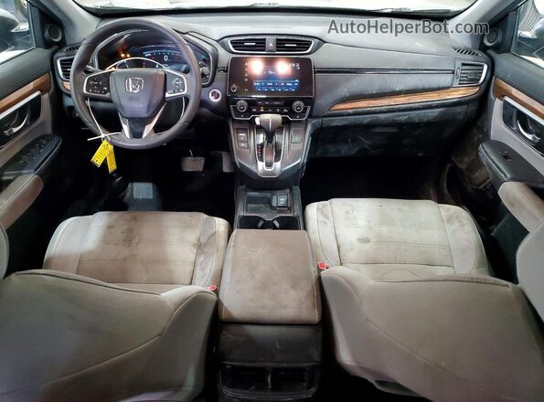 5J6RW2H50HL042304 2017 HONDA CR-V Silver Instrument cluster view