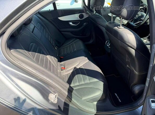 55SWF6EB0JU242794 2018 MERCEDES-BENZ C Gray Սարքավորումների վահանակի տեսք