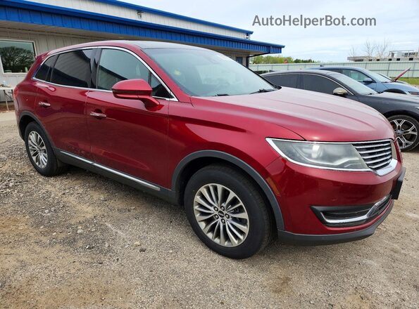 2LMPJ8KR3HBL49539 2017 LINCOLN MKX Red Вид спереду